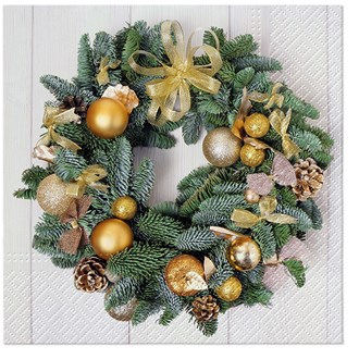 Golden Wreath napkins